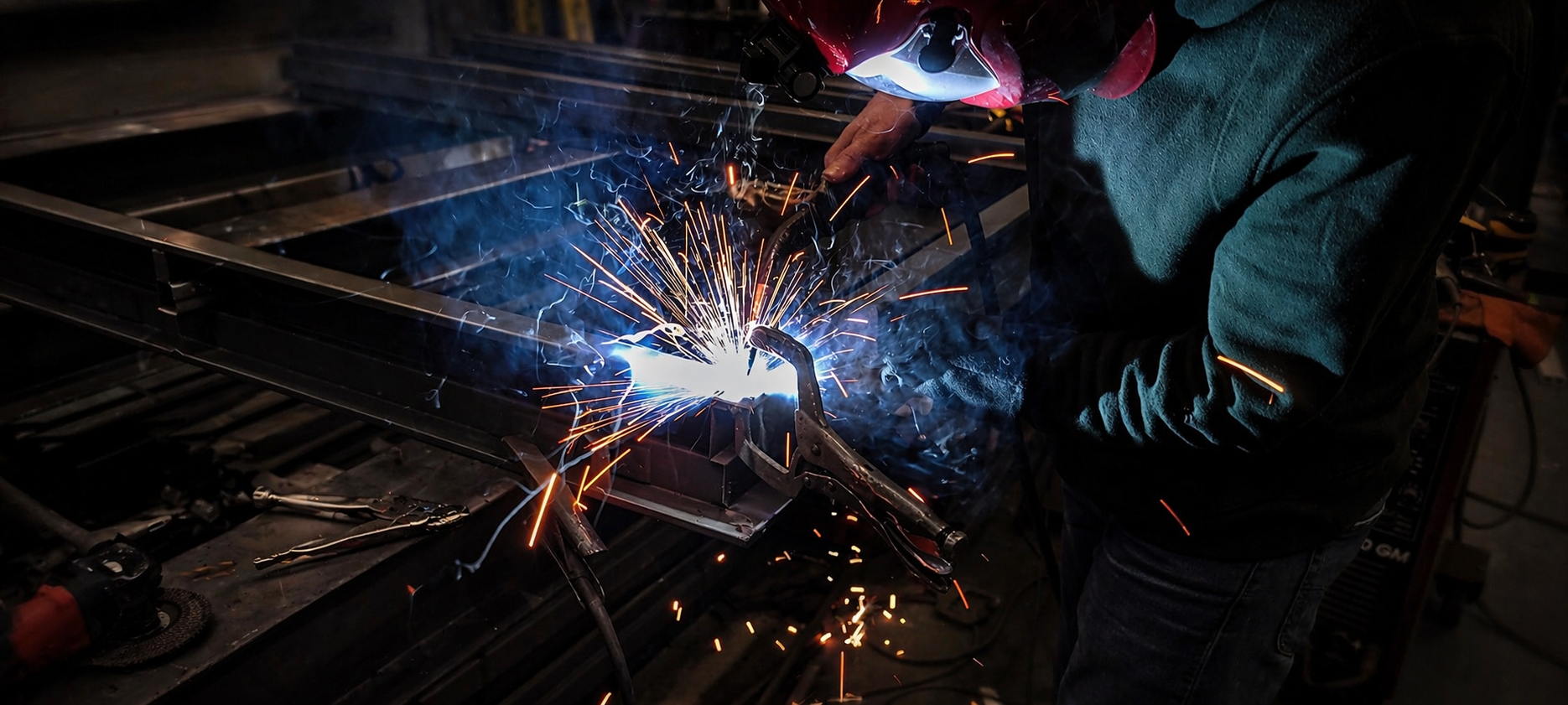 Shop welding and frame prep work